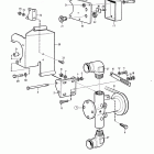 TAMD70E Flushing pump and installation components
