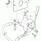 TAMD71B Oil drain pump and installation parts, engine mounted