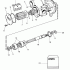 TAMD73P-A Sea water pump, components: 3836564
