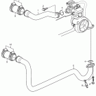 TAMD74A Cooling water pipe for thermostat house and water pump