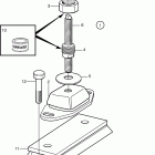 TAMD75P-A Flexible engine suspension with spacer plate for reverse...
