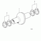 TAMD75P-A Flexible water connection, cooling water: aux / he / kc