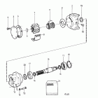TAMD102A Sea water pump, components