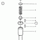 TAMD102D Fuel injector, components