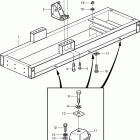 TAMD163A-A Engine mounting and frame