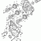 TAMD165P-A Timing gear casing and gears: b