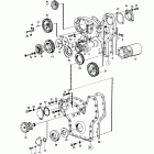 TD100ARC Timing gear casing and timing gear: d