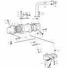 TD100CHC Oil cooler and installation components