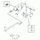 TD100CHC Stop solenoid and installation components: a