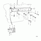 TD120BRC Induction and exhaust manifold: b
