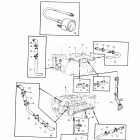THAMD70B Cooling system, induction and exhaust manifold.: a