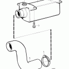 TMD22-B Inlet manifold for engine with sx drive