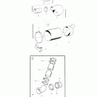 TMD31A Water cooled exhaust silencer with installation componen...
