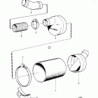 TMD40C Water cooled exhaust silencer with installation componen...