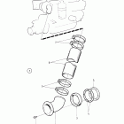 TMD40C Water cooled exhaust line