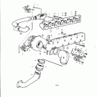 TMD41A Inlet and exhaust manifold and installation components: ...