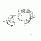 TMD41B Starter motor and installation components: c