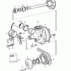 TMD41D Water pump for sea water cooled version