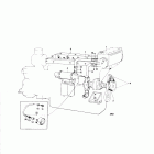 TMD100A Cooling system, induction and exhaust manifold: b