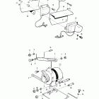 TMD100AK Alternator and installation components 14v 38a, 28v 25a