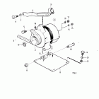 TMD100C Alternator and installation components 28v 55a