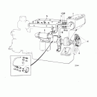 TMD120A Cooling system, induction and exhaust manifold: b