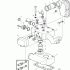 TMD122A Thermostat housing for engines with radiator or keel coo...