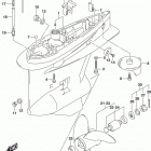 DF150/DF175 T, Z, ST,TG,ZG, Gear case (df150st e03)