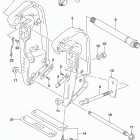 DF200T,Z,225T,Z,250T,Z,ST Clamp bracket transom(x