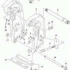 DF200T,Z,225T,Z,250T,Z,ST Clamp bracket transom(x) (df200t e03)