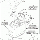 DF200T,Z,225T,Z,250T,Z,ST Engine cover (for 0ep) (df225t e03)