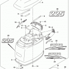 DF200T,Z,225T,Z,250T,Z,ST Engine cover (for 0ep) (df225z e03)