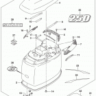 DF200T,Z,225T,Z,250T,Z,ST Engine cover (for ykv) (df250st e03)