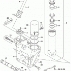 DF200T,Z,225T,Z,250T,Z,ST Trim cylinder transom(x