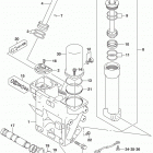 DF200T,Z,225T,Z,250T,Z,ST Trim cylinder transom(x) (df200t e03)