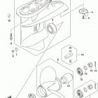 DF40AT,50AT,AVT,60AT,AVT Gear case (df40a e03)