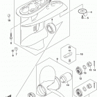 DF40AT,50AT,AVT,60AT,AVT Gear case (df50a e03)