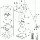 DF40AT,50AT,AVT,60AT,AVT Water pump (df60a e03)