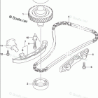 DF 90ATXW ЦЕПЬ ГРМ