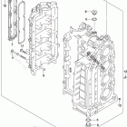 DF 140AZL БЛОК ЦИЛИНДРОВ