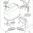 DF 150TXZW Engine Cover (For 0EP) (DF150Z E03)