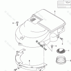 DF 150ZX Silencer / Ring Gear Cover (DF150Z E03)