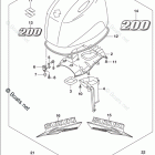 DF 200ATL Engine Cover (For 0EP) (DF200AT E03)