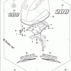 DF 200ATXZ Engine Cover (For 0EP) (DF200AZ E03)