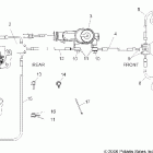 R07RF68AD/AF RANGER 700 EFI 6X6 Brake lines / master cylinder