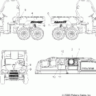 R07RF68AD/AF RANGER 700 EFI 6X6 Наклейки