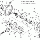 R07RH50AF/AR/AT RANGER 500 EFI 4X4 Gearcase, rear (built before 1 / 15 / 07)