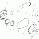 R07RH50AF/AR/AT RANGER 500 EFI 4X4 Clutch, cover