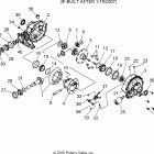 R07RH68AD/AG/AH/AK/AL/AO/AP/AW RANGER 4X4 700 EFI/LE Gearcase, rear (built after 1 / 15 / 07)