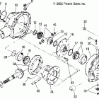 R07RH68AD/AG/AH/AK/AL/AO/AP/AW RANGER 4X4 700 EFI/LE Gearcase, rear (built before 1 / 15 / 07)